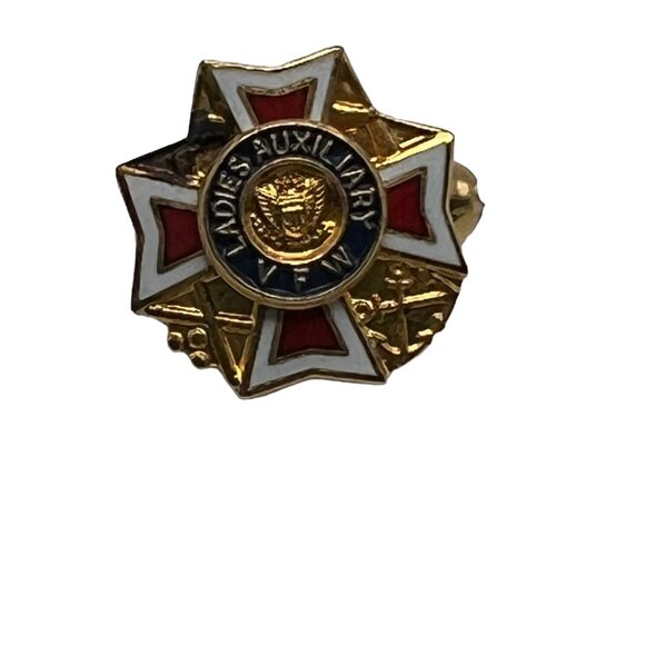 Other - VFW Ladies Auxiliary Pin Veterans Of Foreign Wars Lapel Hat Brooch